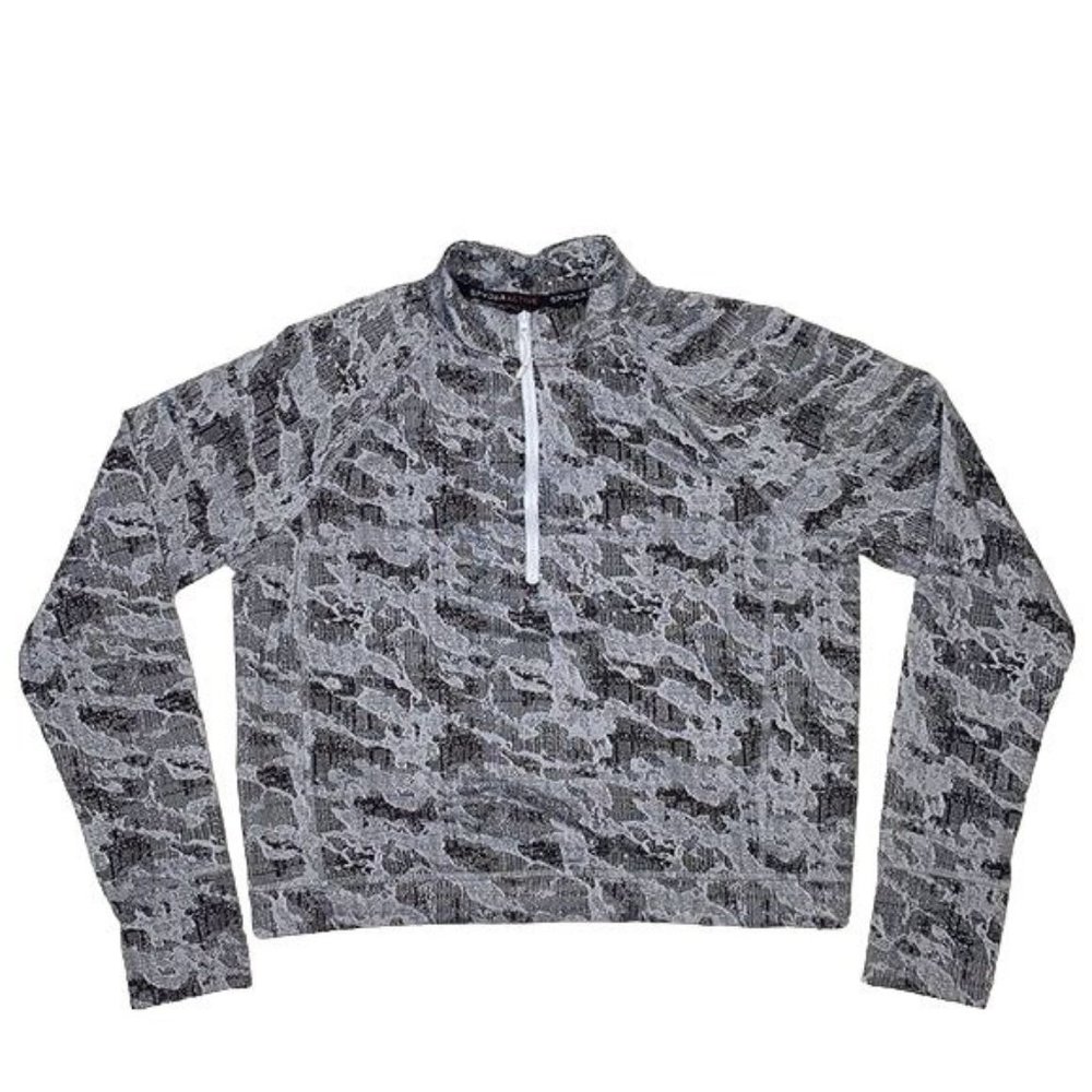Spyder 1/4 Zip Winter Camouflage Pullover: Size Medium
